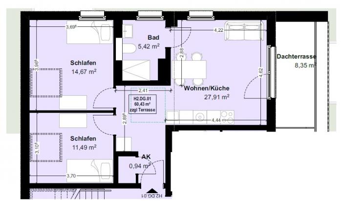 Grundriss Beispielapartment Grundriss Beispielapartment