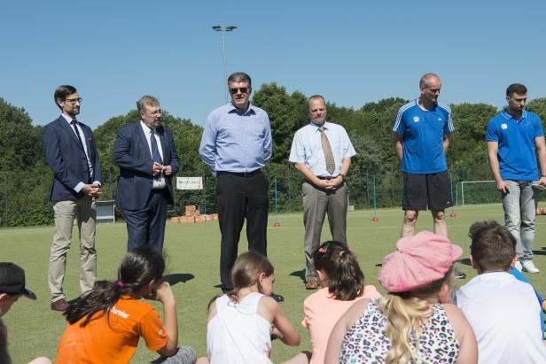 Sportfest mit ALBA in der Schule An der Wuhle am 24.06.2016